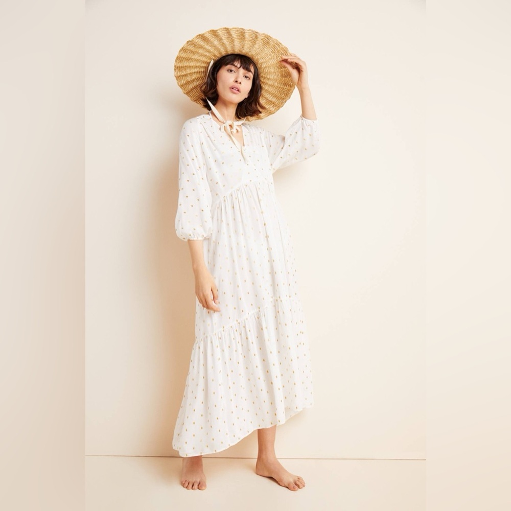 Anthropologie Augustine Tiered Maxi Dress